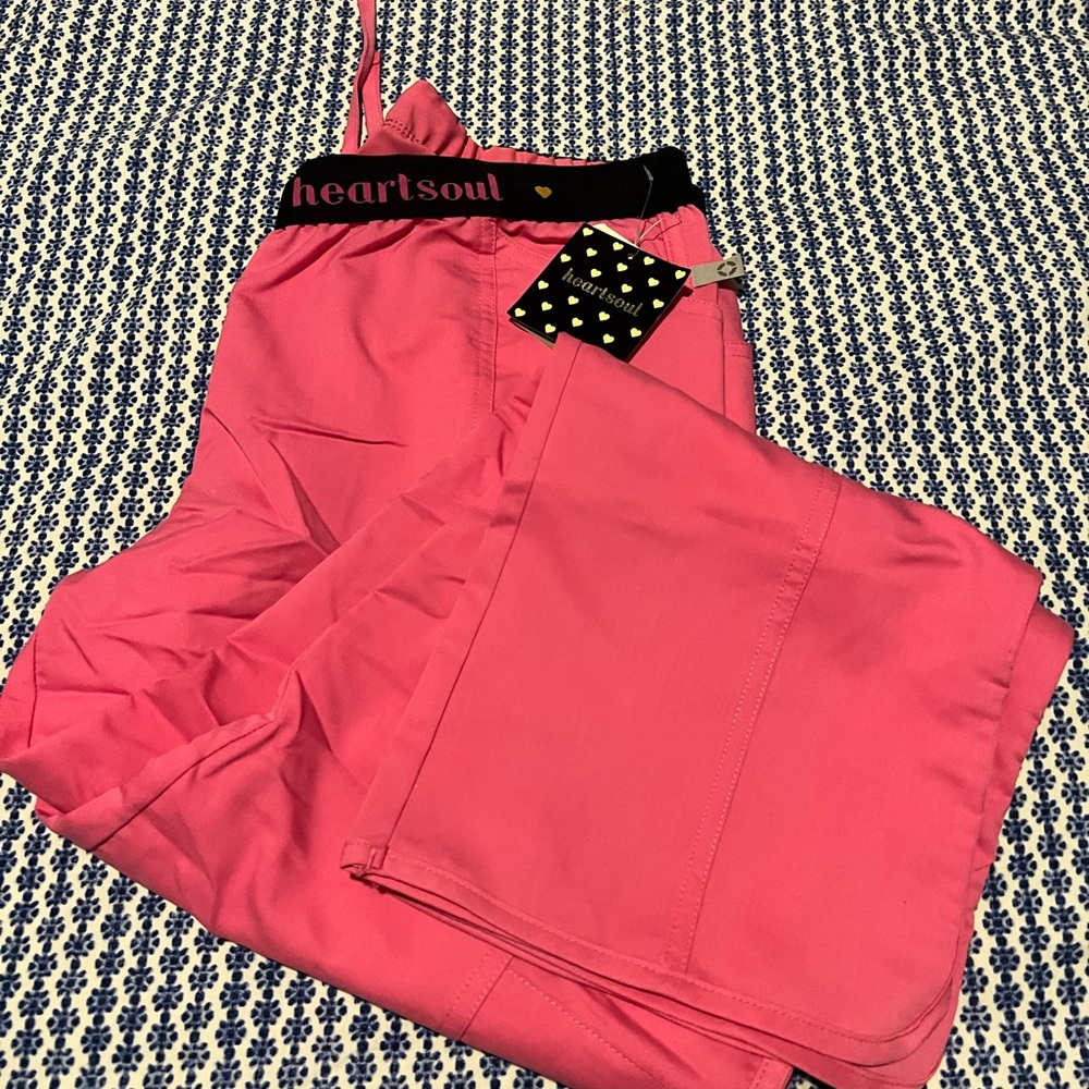HeartSoul Pink Scrub Pants